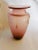 Contemporary 1980s Dusty Rose Art Glass Ombré Vase For Sale - Image 3 of 6