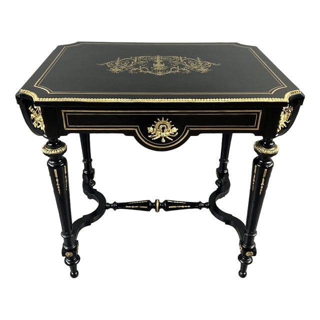 19th Century Napoleon III Drop-Leaf Coffee Table For Sale