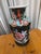 Ceramic Vintage Chinese Famille Noire Porcelain Baluster Vase on Stand For Sale - Image 7 of 8