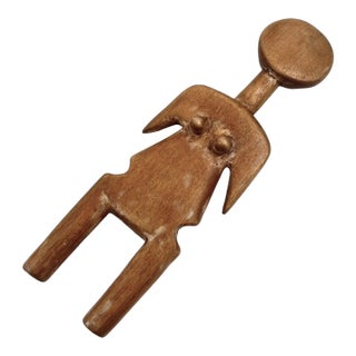 Early 20th Century Ewe Wooden Doll Togo For Sale