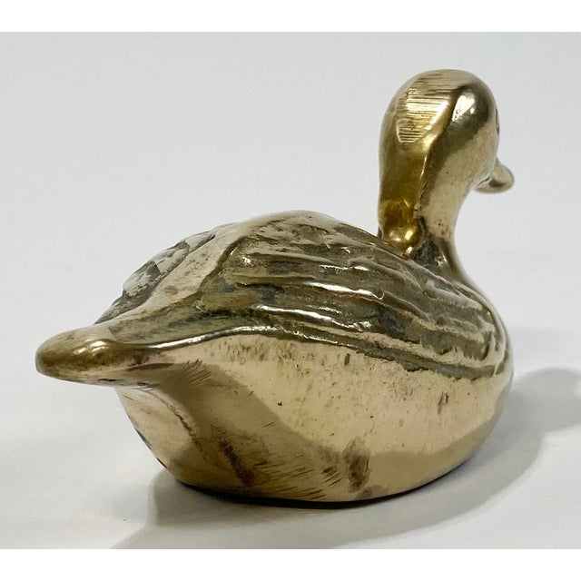 Vintage Brass Mallard Duck Paper Weight For Sale In Kansas City - Image 6 of 7