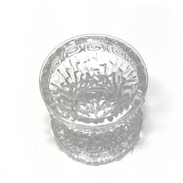 Mid Century Textured Glass Staggered Height Vases by Oberglass Austria - Set of 3 For Sale - Image 9 of 10