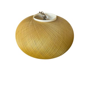 1960s Mid-Century Modern Spun Fiberglass Swag Lamp For Sale