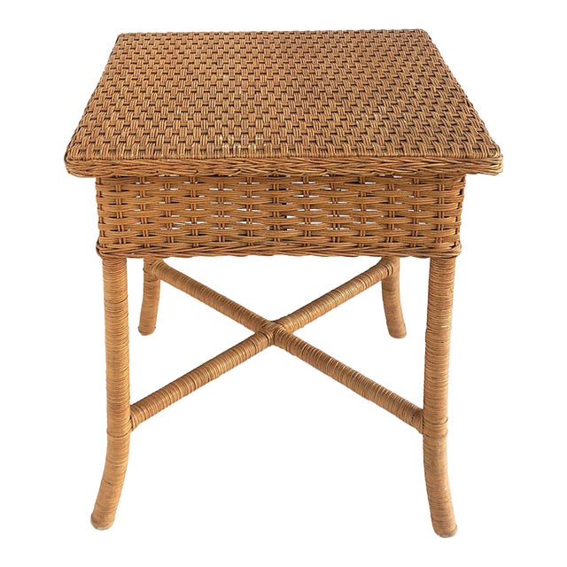 Wicker End Table For Sale