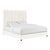 Arabelle White Velvet King Bed For Sale