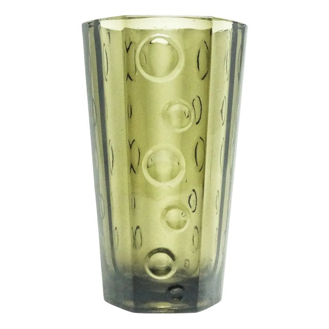 Soda Vase by Jan Sylwester Drost for Ząbkowice Glassworks, 1970s For Sale