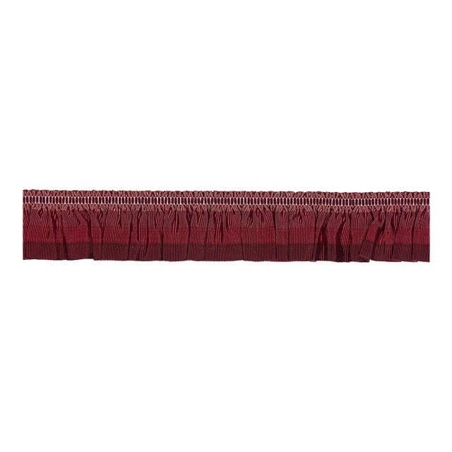 Sample - Schumacher Arabella Tape Trim in Red For Sale