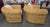Contemporary Ralph Lauren Bamboo Woven Tub Chairs and Ottoman/Table- A Set For Sale - Image 3 of 10