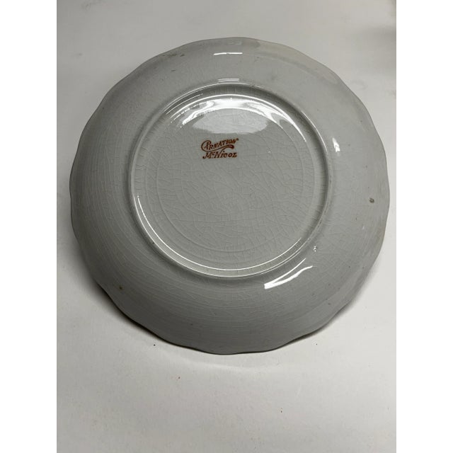 1910s Antique Calendar 1912 Ceramic Plate For Sale - Image 5 of 6