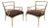 Vintage Mastercraft Greek Key Brass, Upholstered Side Chairs, 1960's, Pair Of For Sale