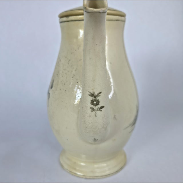Mid 18th Century Antique 18th-Century German Kollitsch Hand Painted Coffee Pot For Sale - Image 5 of 13