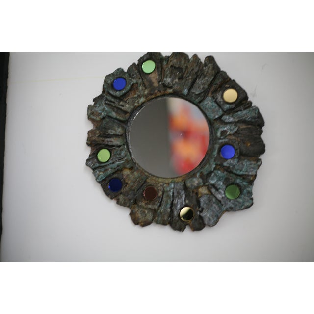 Ceramic Mirror by Jacky Coville, 1970s For Sale - Image 11 of 12