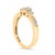 Haus of Brilliance 10K Yellow Gold 1/2 Cttw Diamond Three Stone Ring - Size 6.5 For Sale - Image 4 of 6
