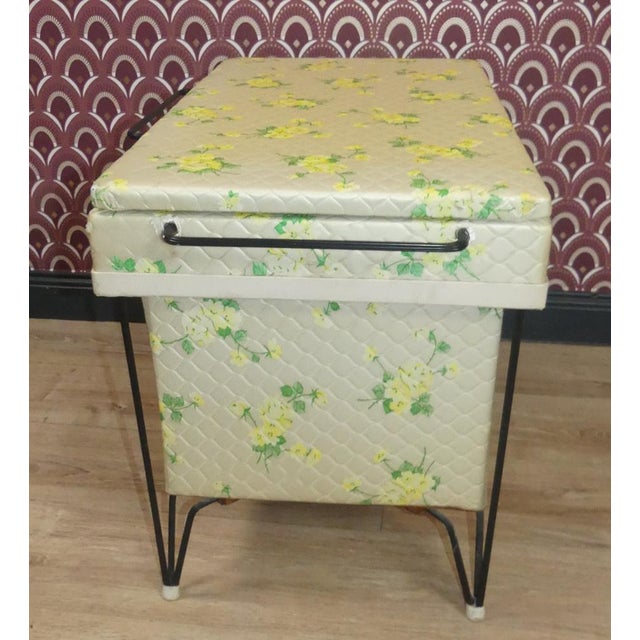 White Linen Storage Chest, 1960s For Sale - Image 8 of 14