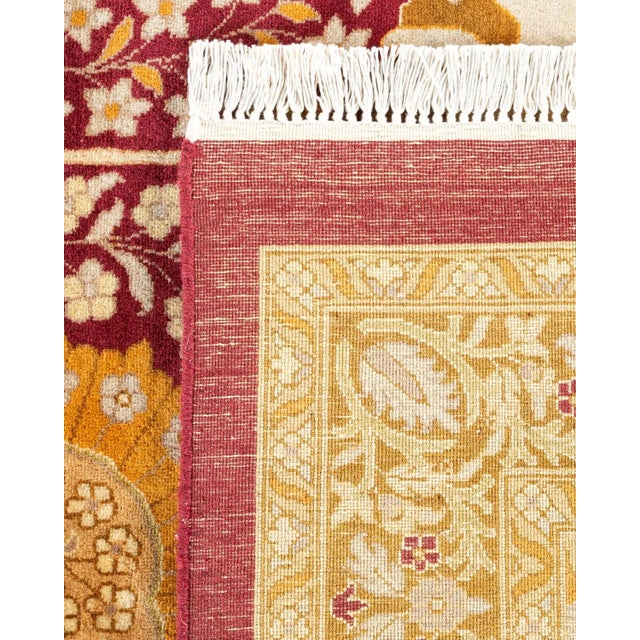 2000 - 2009 Mogul, One-of-a-Kind Hand-Knotted Area Rug - Purple, 12' 2" x 15' 4" For Sale - Image 5 of 8