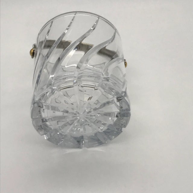 Glass Crystal Olympus Cut Ice Bucket For Sale - Image 7 of 9