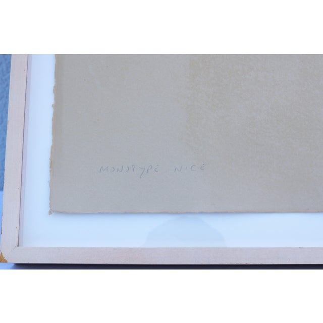 1986 Lucio Pozzi Nice Abstract Expressionism Monotype Artwork One-of-a-Kind For Sale - Image 16 of 18