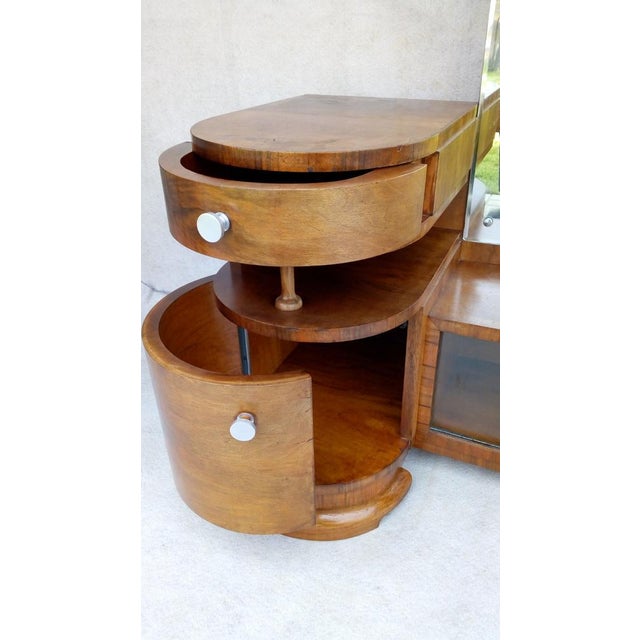 Wood Art Deco Dressing Table attributed to Thonet, 1939 For Sale - Image 7 of 18