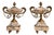 Pair of 19th Century French Rose Louis XVI Marble & Brass Cassolettes For Sale