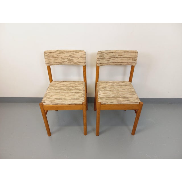 Vintage Baumann Chairs in Wood and Fabric, 1960s, Set of 2 For Sale - Image 18 of 18