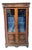 19th Century Napoleon III Display Cabinet in Veneer and Marquetry For Sale