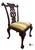 Thomas Chippendale Vintage Chippendale Style Mahogany Dining / Accent Chair For Sale - Image 4 of 8