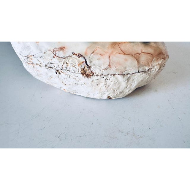 Italian Freeform Onyx Ashtray in Polished Stone with Dark Brown White Pink, 1960s For Sale - Image 4 of 12