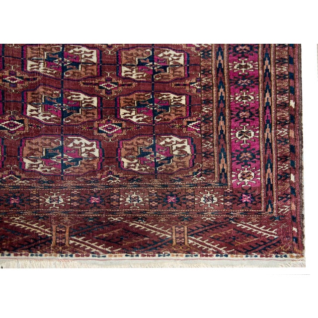 Early 20th Century Persian Tekeh Rug For Sale - Image 4 of 13