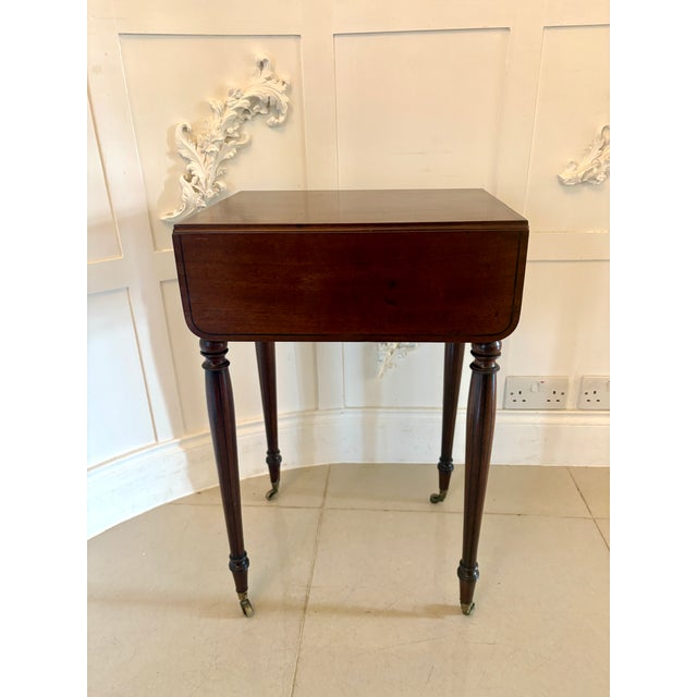 Hollywood Regency 19th Century Antique Regency Free Side Table, 1820s For Sale - Image 3 of 18