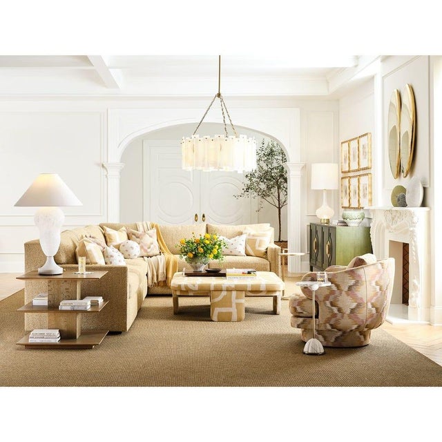 Beige Blonde Oak Storage Table For Sale - Image 8 of 8