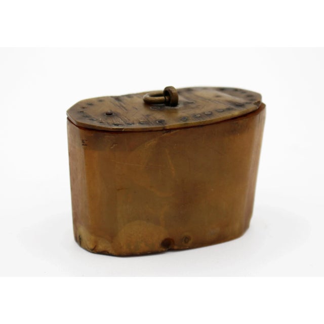 1800s Snuff Box of Ram's Horn and Wood For Sale - Image 10 of 10