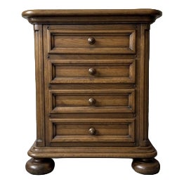 Dutch Brutalist Oak Tallboy or Chest of Drawers, 20th Century For Sale