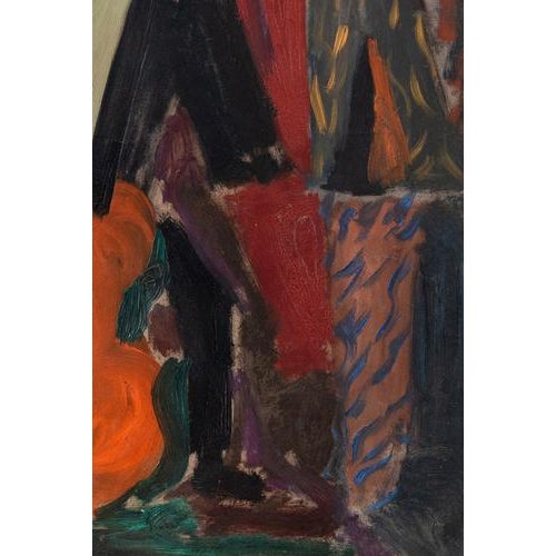 Fernand Dubuis, Study for the Cellist, Oil Painting on Canvas, 1948 For Sale - Image 4 of 11