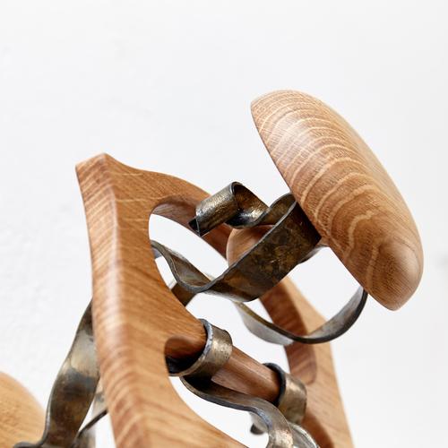 Wood Calvet Hook in Metal and Wood, Spain, 2019 For Sale - Image 7 of 16