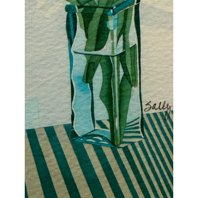 Sally Baker Red Tulips in Vase I/P Artwork, Signed For Sale - Image 4 of 12