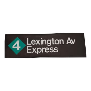1980s New York City Subway Sign For Sale