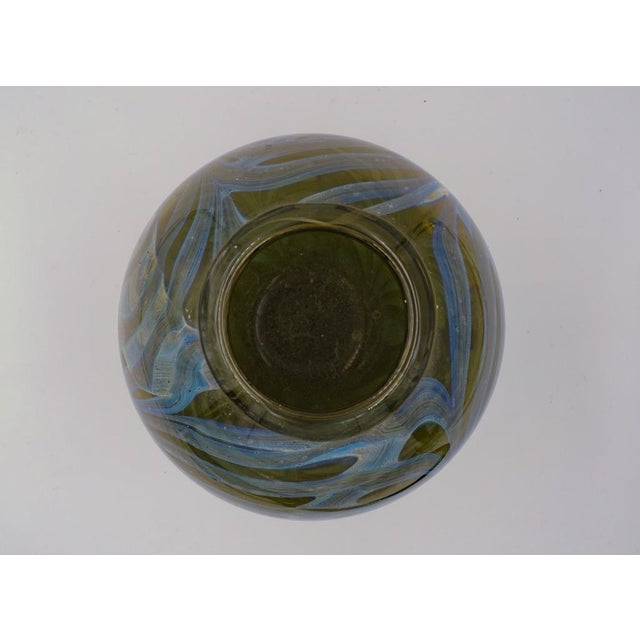 Vintage 1978 Stephen Edwards Blown Glass Feather Vase For Sale In Seattle - Image 6 of 9