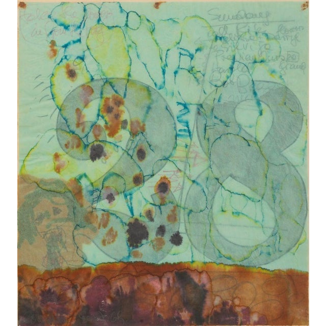 Elfi Schuselka (Austrian, b. 1940), "28", Mixed Media on Paper, 1960, pencil signed and inscribed top right, pencil signed...