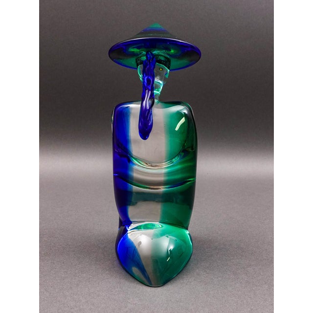 Mid 20th Century Archimede Seguso Signed Murano Italy Glass Figural Sculpture For Sale - Image 5 of 13