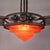 1930s Art Deco Pendant Lamp with Glass Bowl and 3 Chalices, 1930s For Sale - Image 5 of 18