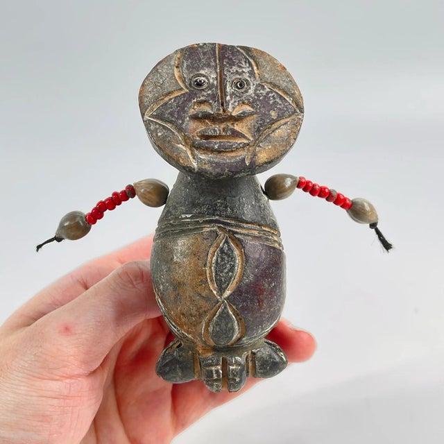 Sculpture Materials Early 20th Century Tikar Clay House God 4.5inch Cameroon For Sale - Image 7 of 8