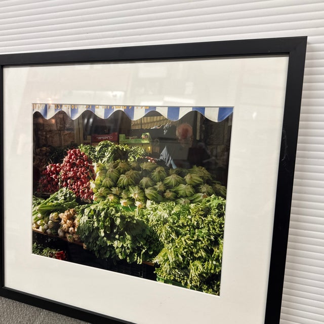 Israel Fruit and Vegetable Market Stand Photograph, Framed For Sale - Image 11 of 12
