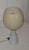Mid-Century German White Porcelain Table Lamp with Cream Glass Shade from EVP, 1950s For Sale - Image 4 of 8