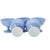 Hazel Atlas Moderntone Platonite Blue Sherbet Bowls, Set of 5 (1930s–40s) For Sale - Image 10 of 10