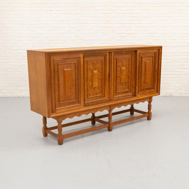 Vintage Oak Sideboard by Axel O. Röck for Otterup Møbelfabrik, 1960s For Sale - Image 18 of 18