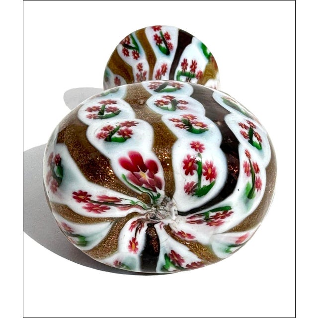 Vittorio Zuffi for Fratelli Toso Murano Flower Cane Murrine Cabinet Vase For Sale - Image 9 of 10