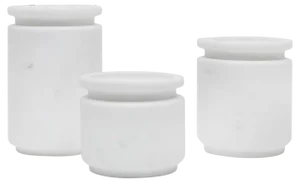 Pyxis Pots in White by Ivan Colominas, Set of 3