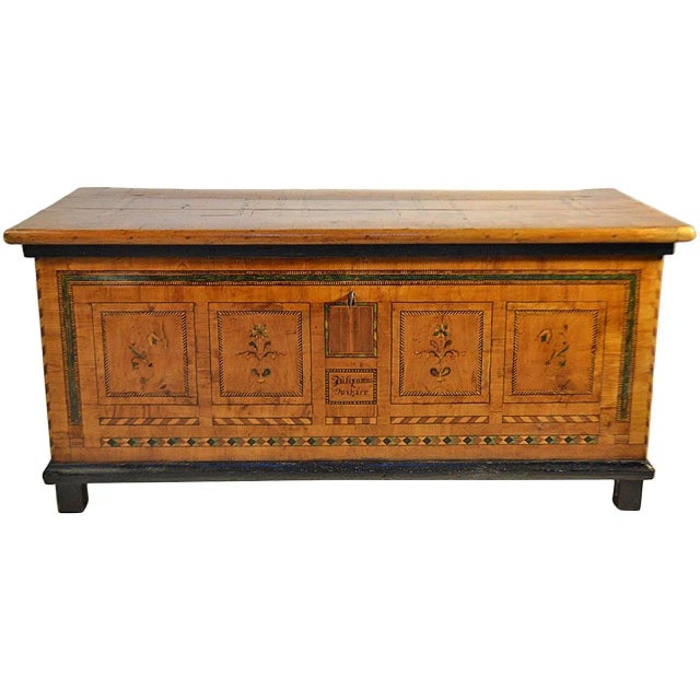 Coffer in Marqueterie For Sale In San Diego - Image 6 of 6