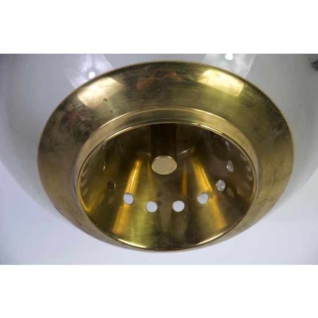 LSP3 Flush Mount in Brass and Glass by Luigi Caccia Dominioni for Azucena, 1960s For Sale - Image 10 of 17