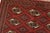 Turkmen Rug 4'6'' X 6'4'' Red Wool Vintage Tribal Hand-Knotted Oriental Carpet For Sale In Philadelphia - Image 6 of 13